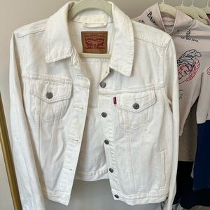Levi White Denim Jacket